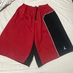 Jordan Men's Athletic Shorts in Red and Black